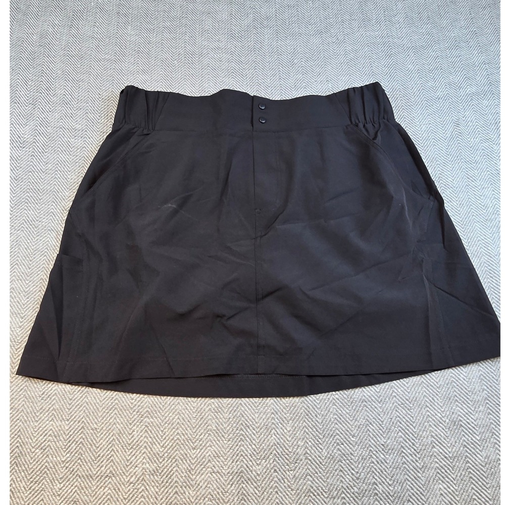 RBX Live Life Active Womens Black Athletic Skort Built-in Shorts Size Large